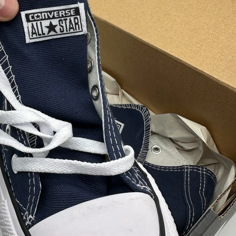 Converse Shoes Unisex Mens 7 Womens 9 Blue‎ Chuck Taylor All Star Logo M9622 NEW - Picture 4 of 8